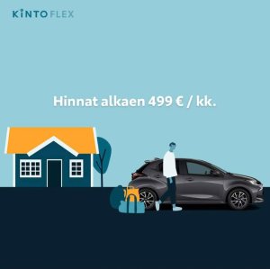 Paluu arkeen kuukauden sitoutumisella - KINTO FLEX -TILAUKSIIN NYT 50 € ARVOINEN ALENNUS LOPPUVIIKON AJAN