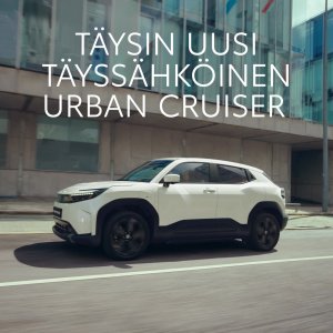Täysin uusi, täyssähköinen Urban Cruiser on täällä
