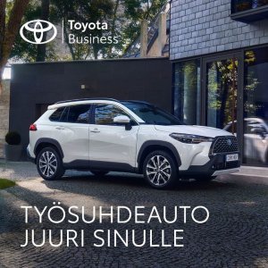 Toyota Business -mallistosta löydät juuri sinulle sopivan työsuhdeauton.

Toyota Business on yritysautoilijoille suunnattu erity...