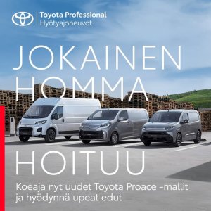 Nyt valikoituihin Proace-malleihin korko- sekä huoltoleasing-tarjouksia