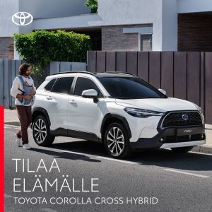 Koeaja tyylikkään käytännöllinen Toyota Corolla Cross Hybrid nyt meillä
