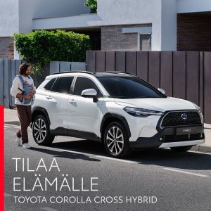 Koeaja tyylikkään käytännöllinen Toyota Corolla Cross Hybrid nyt meillä