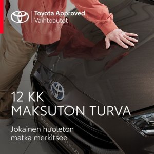 Toyota Approved Vaihtoautot on Toyota-mekaanikon tarkastamia. Saat aina 12 kk:n turvan vaihtoautoosi ilman kilometrirajaa. Tutus...