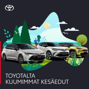 Asiakasetusi jopa 3500 €. Saat nyt Toyotan valikoituihin menestysmalleihin kaupan päälle All Inclusive -paketin, joka sisältää t...