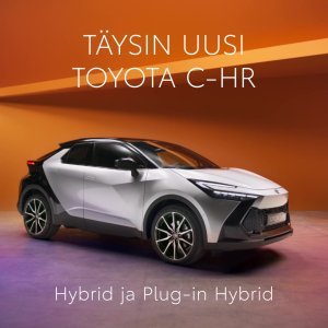 TÄYSIN UUSI TOYOTA C-HR

Täysin uusi Toyota C-HR rikkoo rajoja rohkealla ja erottuvalla ulkomuodollaan - ja tekee sen tyylillä! ...