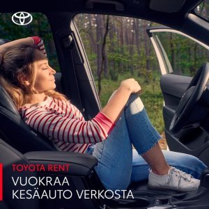 Kesätiet kutsuvat! Toyota Rentistä vuokraat hyvin varustellun, taloudellisen ja luotettavan Toyotan toivomaasi ajankohtaan. Etkä...