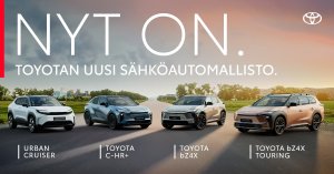 Nyt on. Toyotan uusi, upea sähköautomallisto