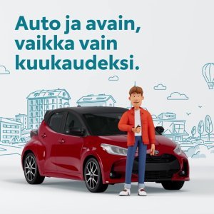 Tilapäinen auton tarve? Meiltä saat KINTO Flex jouluetuna 100 € alennuksen kuukausitilauspalvelusta. 

Tutustu tästä https://www...