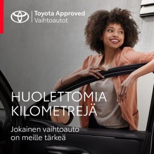 Toyota Approved Vaihtoautot on Toyota-mekaanikon tarkastamia. Saat aina 12 kk:n turvan vaihtoautoosi ilman kilometrirajaa. Tutus...