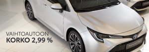 Meiltä nyt vaihtoautoja 2,99% korolla!