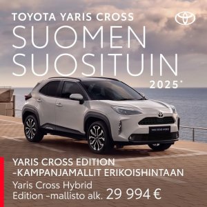 Toyota Yaris Cross on Suomen suosituin automalli 2025 – eikä suotta