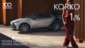 MetroAuto 100 -juhlavuoden kunniaksi RAHOITUSKORKO 1,00 % näihin suosittuihin Toyota-malleihin:
