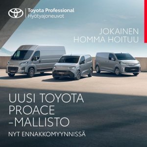 Uudistunut Proace-mallisto on nyt ennakkomyynnissä. Kaikki mallit ovat saatavina myös täyssähköisinä, aiempaa pidemmällä ajokant...
