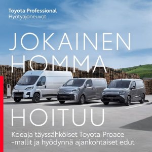 Nyt Proace-tuoteperheen täyssähköisiin pakettiautoihin korko- ja huoltoleasingtarjouksia