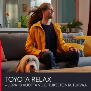 TOYOTA RELAX – OMISTAMISEN ONNEA. 
Kun huollatat autosi huoltovälin mukaisesti meillä, saat aina 12 kk:n maksuttoman turvan. Tur...