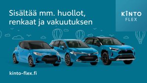 TOYOTA AYGO X TAI YARIS KINTO FLEXISTÄ – 120 € TILAUSEDULLA!