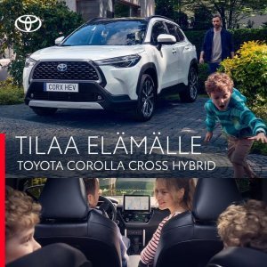 Koeaja tyylikkään käytännöllinen Toyota Corolla Cross Hybrid nyt meillä. Viidennen sukupolven hybriditeknologia sekä saatavilla ...