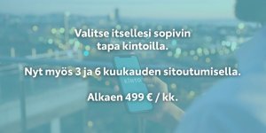 KINTO Flex – Auto kuukauden sitoutumisella

HUOM! KINTO Flexin saat nyt myös 3 ja 6 kuukauden sitoutumisajalla - HYÖDYNNÄ 150 € ...