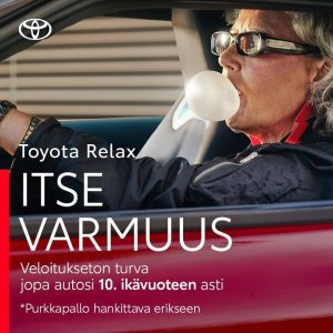 Saat veloituksettoman Toyota Relax -turvan käymällä Toyota-merkkihuollossa huoltovälin mukaisesti