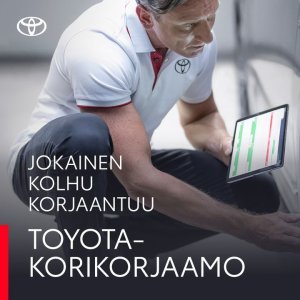 Jos kolahtaa, niin silloin tie vie Toyota-korikorjaamolle. Tunnemme autosi lattiasta kattoon ja mutterista maaleihin. Laadukasta...