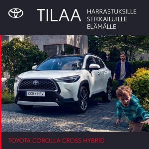 Koeaja tyylikkään käytännöllinen Toyota Corolla Cross Hybrid nyt meillä. Uusi, viidennen sukupolven hybriditeknologia sekä saata...