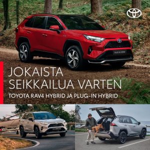 Toyota RAV4 Hybrid ja Plug-in Hybrid -malleissa yhdistyvät pitkälle viedyt ominaisuudet, vahvan luonteikas muotoilu sekä mukautu...