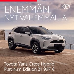 Uusi Toyota Platinum Edition -mallisto on täällä – ohittamattomaan hintaan