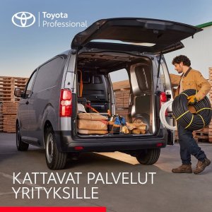 Meiltä kattavat Toyota Professional -palvelut yrityksesi kaikkiin tarpeisiin