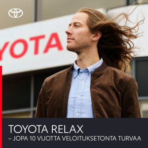 TOYOTA RELAX – TYYNEYTTÄ TEILLE. Kun huollatat autosi huoltovälin mukaisesti meillä, saat aina 12 kk:n maksuttoman turvan. Turva...