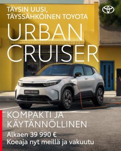 Täysin uusi täyssähköinen Urban Cruiser on täällä
