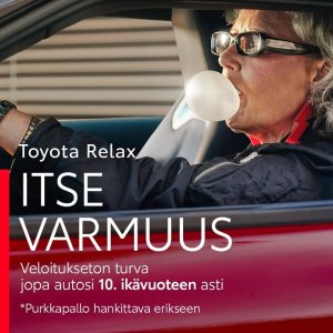 Saat veloituksettoman Toyota Relax -turvan käymällä Toyota-merkkihuollossa huoltovälin mukaisesti