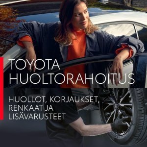 Toyota Huoltorahoituksella hallitset mukavasti huollon, korjauksien ja lisävarusteiden kustannuksia. Tutustu Toyotan huo...