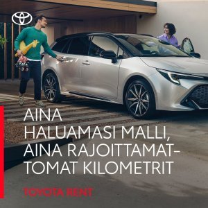 Toyota Rent – vuokraa hyvin varusteltu, taloudellinen ja aina luotettava Toyota ilman kilometrirajoituksia. Tutustu bion...