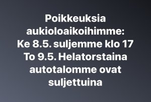 Palvelemme 24/7 osoitteissa toyotaairport.fi ja toyotaitakeskus.fi.