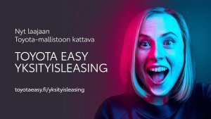 TOYOTA EASY YKSITYISLEASING - Hämmästyttävän helppo tapa hankkia Toyota. Toyota Easy Yksityisleasing on auton pitkäaika...